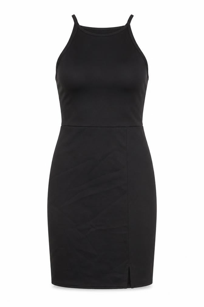 Missguided Womens Black Polyester Bodycon Size 8 Round Neck Pullover