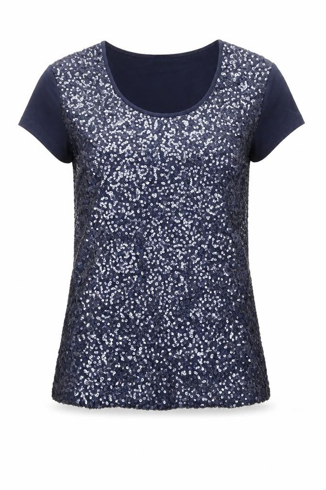 Planet Womens Blue Nylon Basic T-Shirt Size XS Scoop Neck