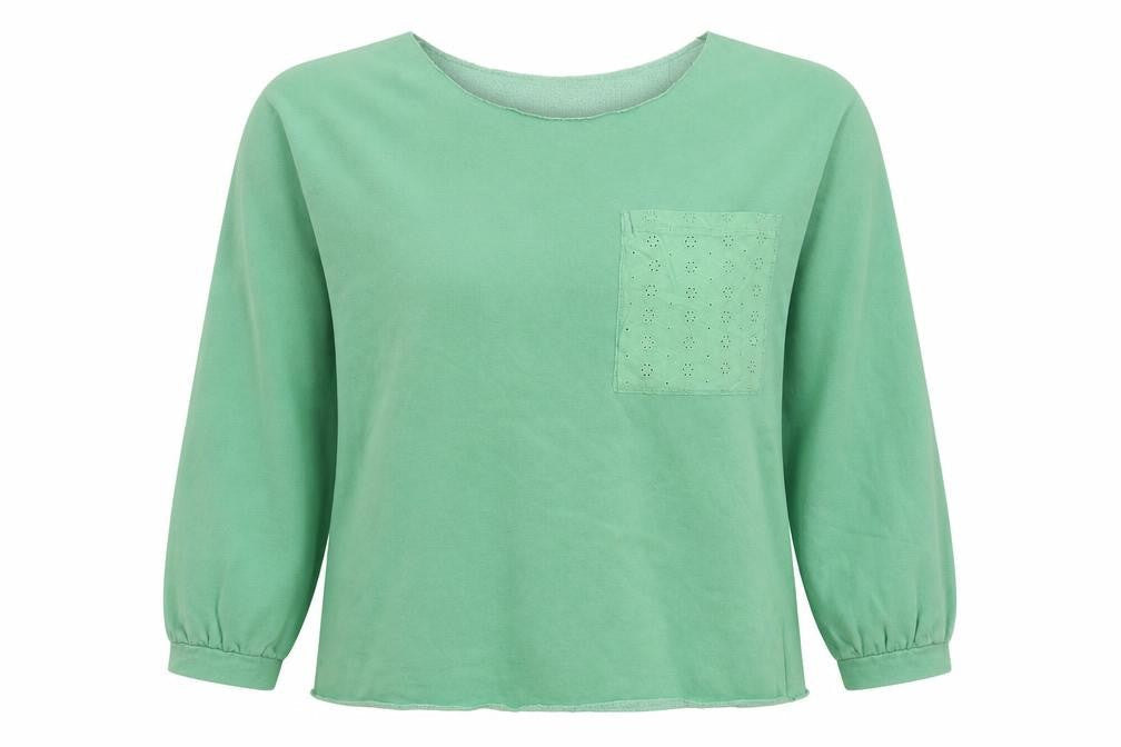 NEXT Womens Green Cotton Pullover Sweatshirt Size L Pullover