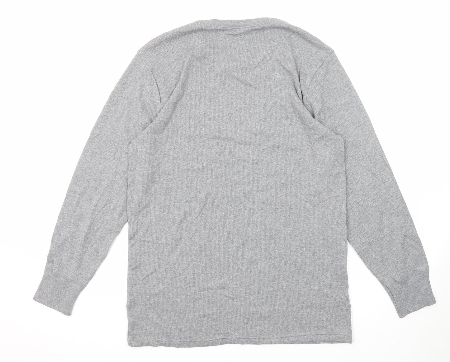 Marks and Spencer Mens Grey Cotton Pullover Sweatshirt Size L
