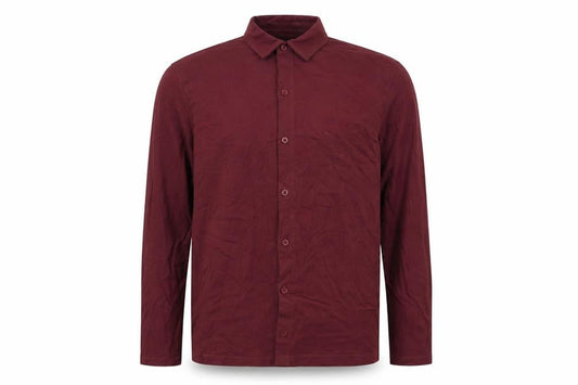 ASOS Mens Red Cotton Button-Up Size M Collared Button