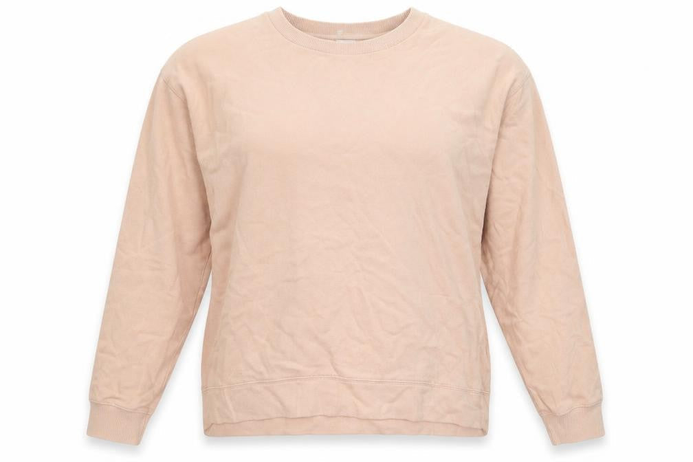 Miss Selfridge Womens Beige Cotton Pullover Sweatshirt Size L Pullover