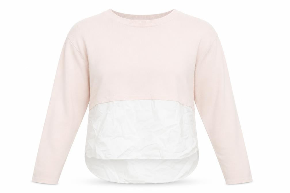 Zara Womens Pink Round Neck Viscose Pullover Jumper Size S