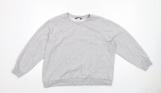 Marks and Spencer Womens Grey Cotton Pullover Sweatshirt Size 20 Pullover