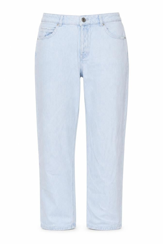 RESERVED Womens Blue Cotton Straight Jeans Size 10 L29 in Regular Button