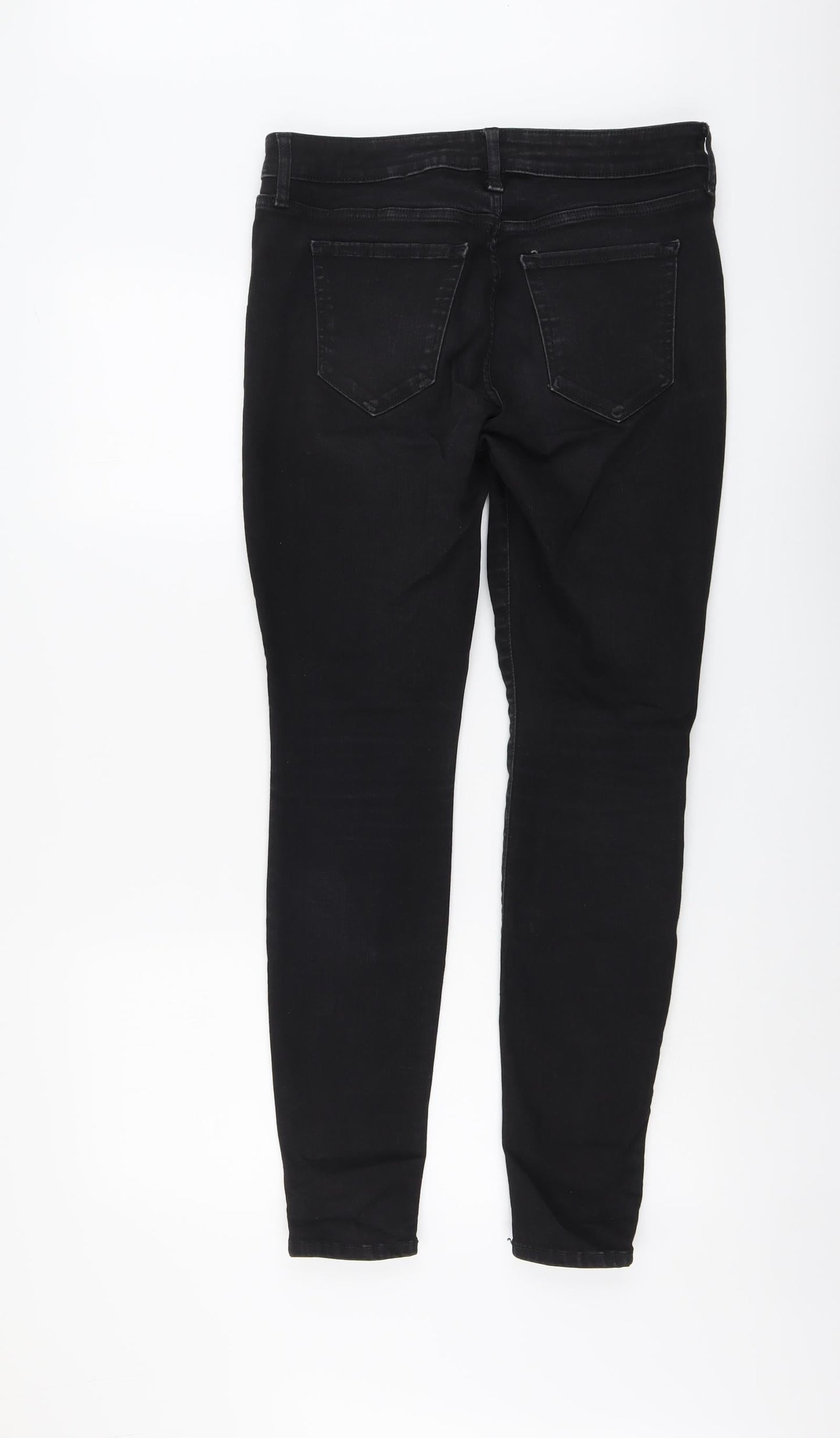 Gap Womens Black Cotton Skinny Jeans Size 30 in L29 in Regular Button