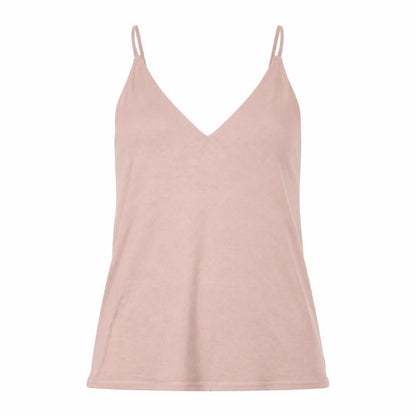 Boohoo Womens Pink Polyester Basic Tank Size 6 V-Neck