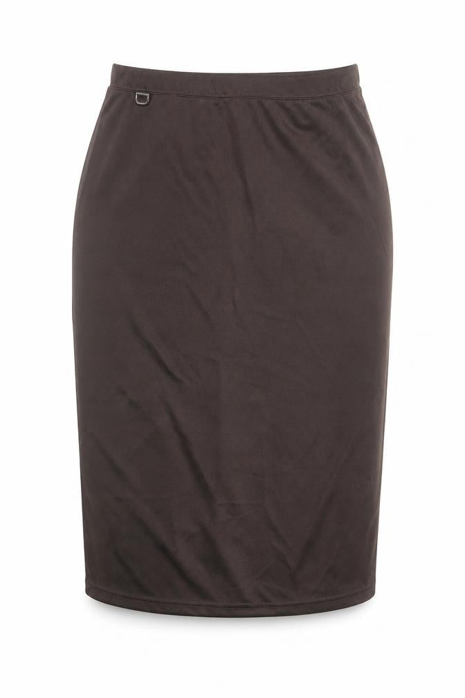 Wardrobe Womens Brown Polyester Straight & Pencil Skirt Size 12