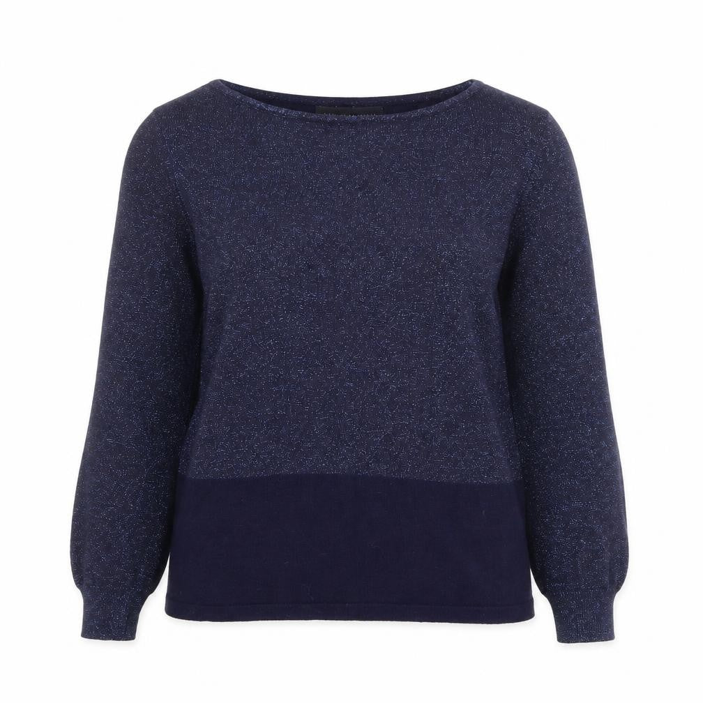 Marks & Spencer Womens Blue Boat Neck Viscose Pullover Jumper Size 10