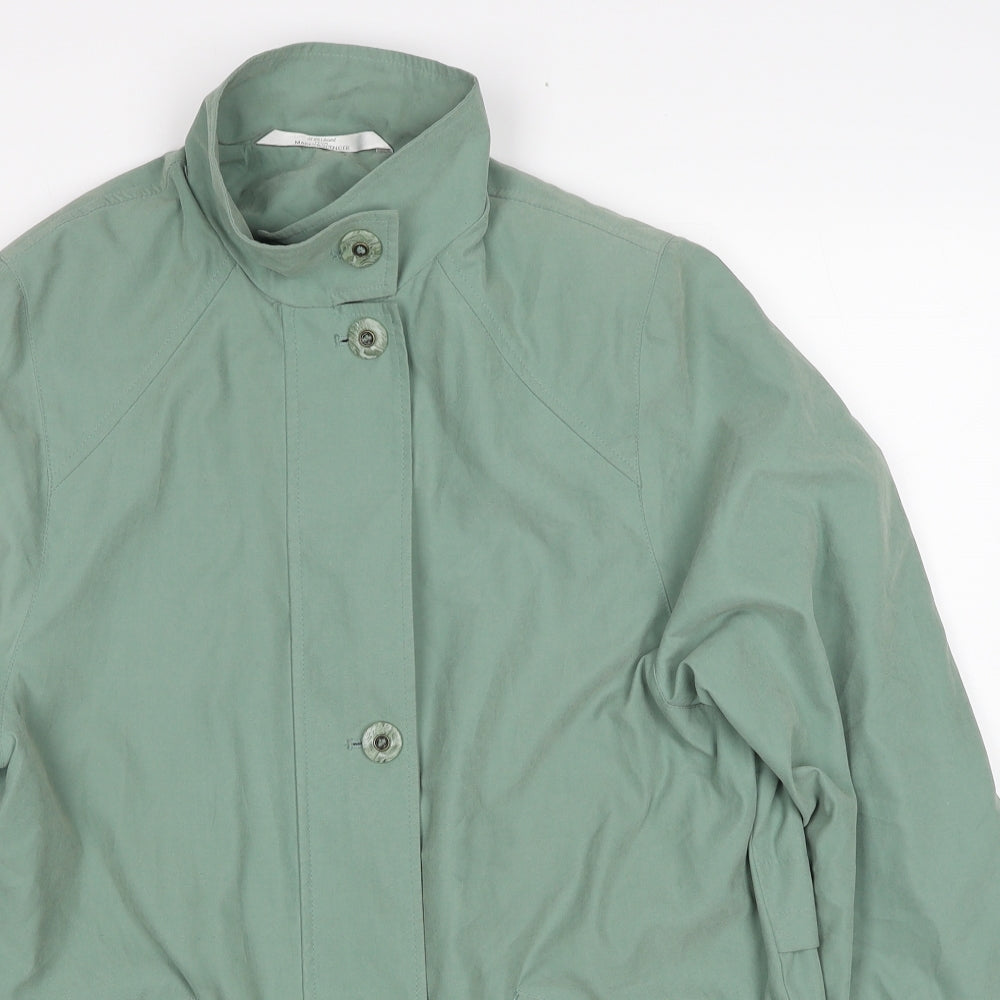 Marks and Spencer Womens Green Jacket Size 8 Button