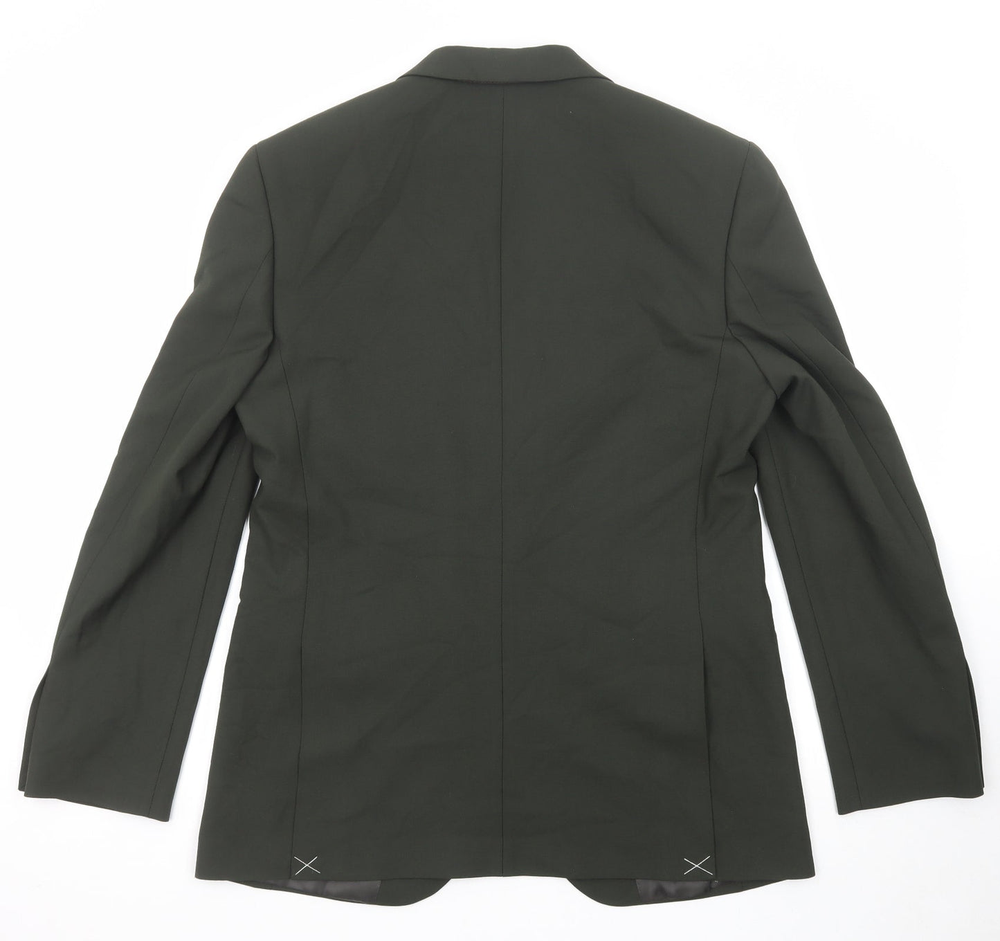 Marks and Spencer Mens Green Polyester Jacket Suit Jacket Size 40 Regular