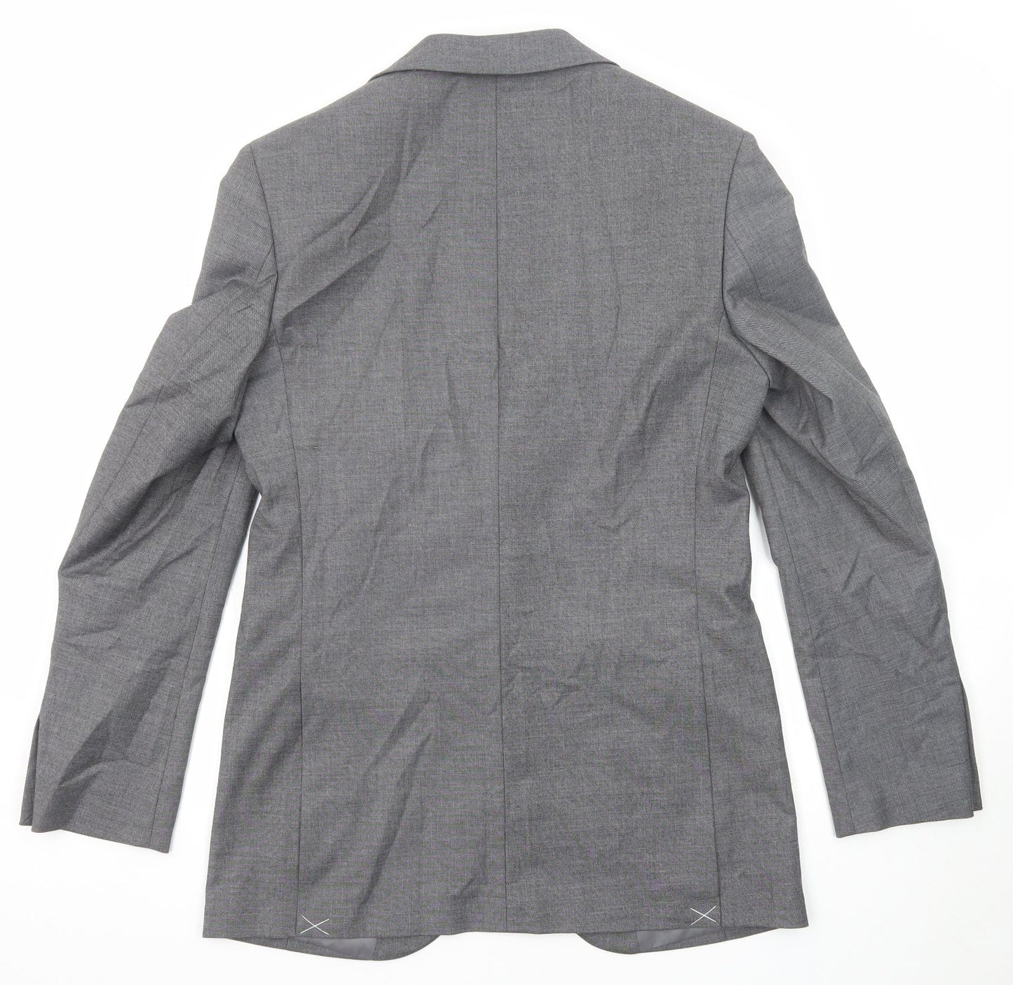 Marks and Spencer Mens Grey Polyester Jacket Suit Jacket Size 38 Regular