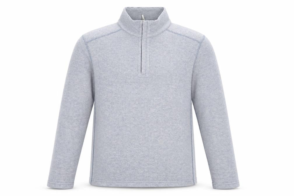 Kirkland Mens Blue Cotton Pullover Sweatshirt Size M Zip