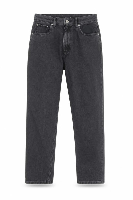 ASOS Womens Black Cotton Straight Jeans Size 28 in L30 in Regular Zip