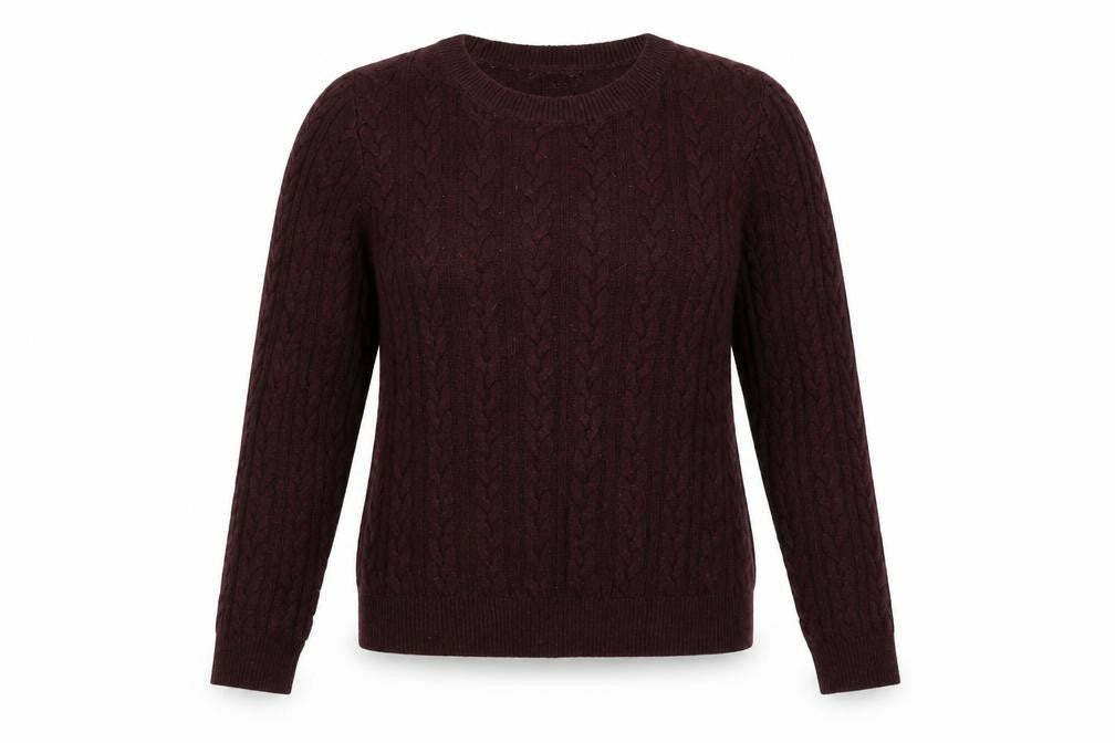 H&M Womens Purple Round Neck Acrylic Pullover Jumper Size S
