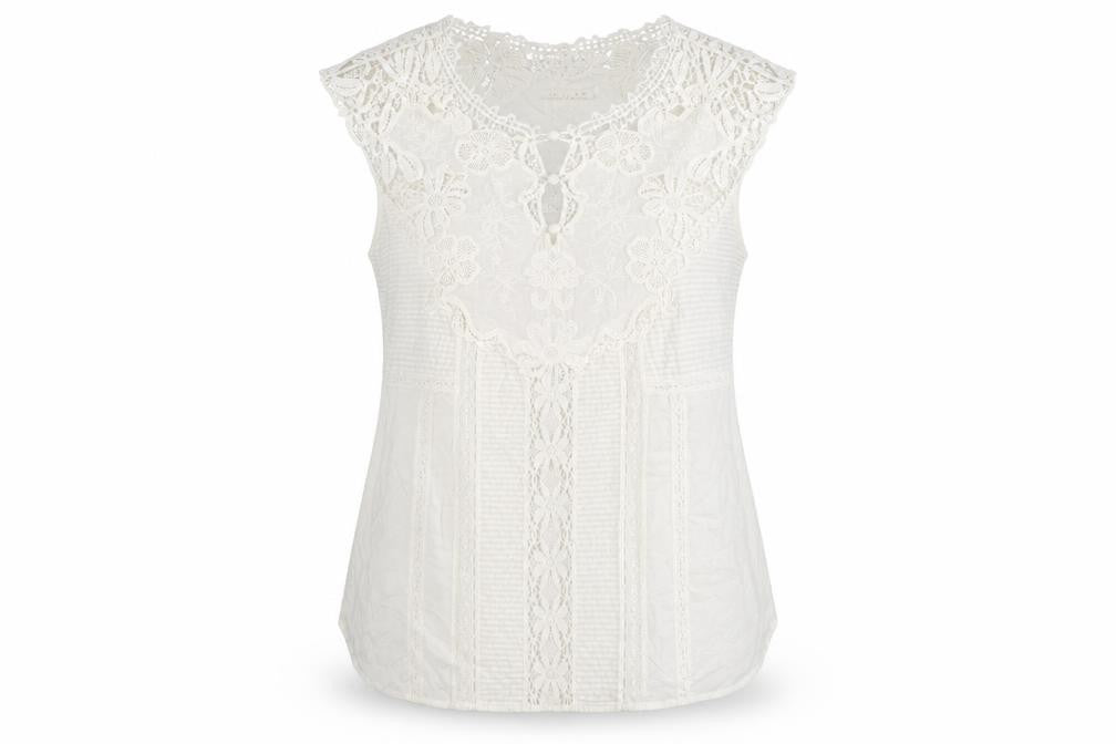 Lakeland Womens White Polyester Basic Blouse Size 14 Round Neck
