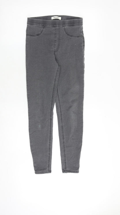 Marks & Spencer Womens Grey Cotton Jegging Jeans Size 6 Regular