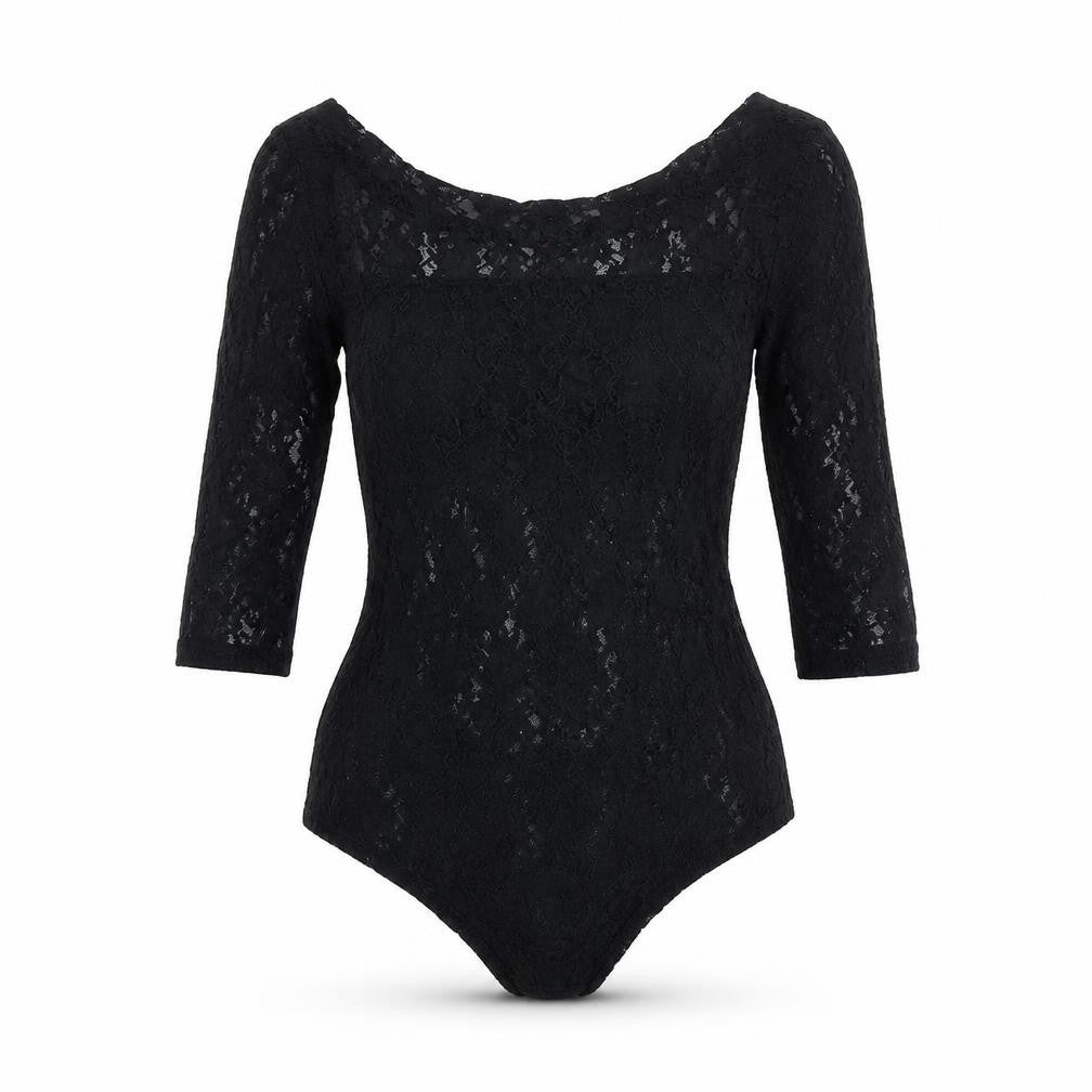 Select Womens Black Nylon Playsuit One-Piece Size M Snap