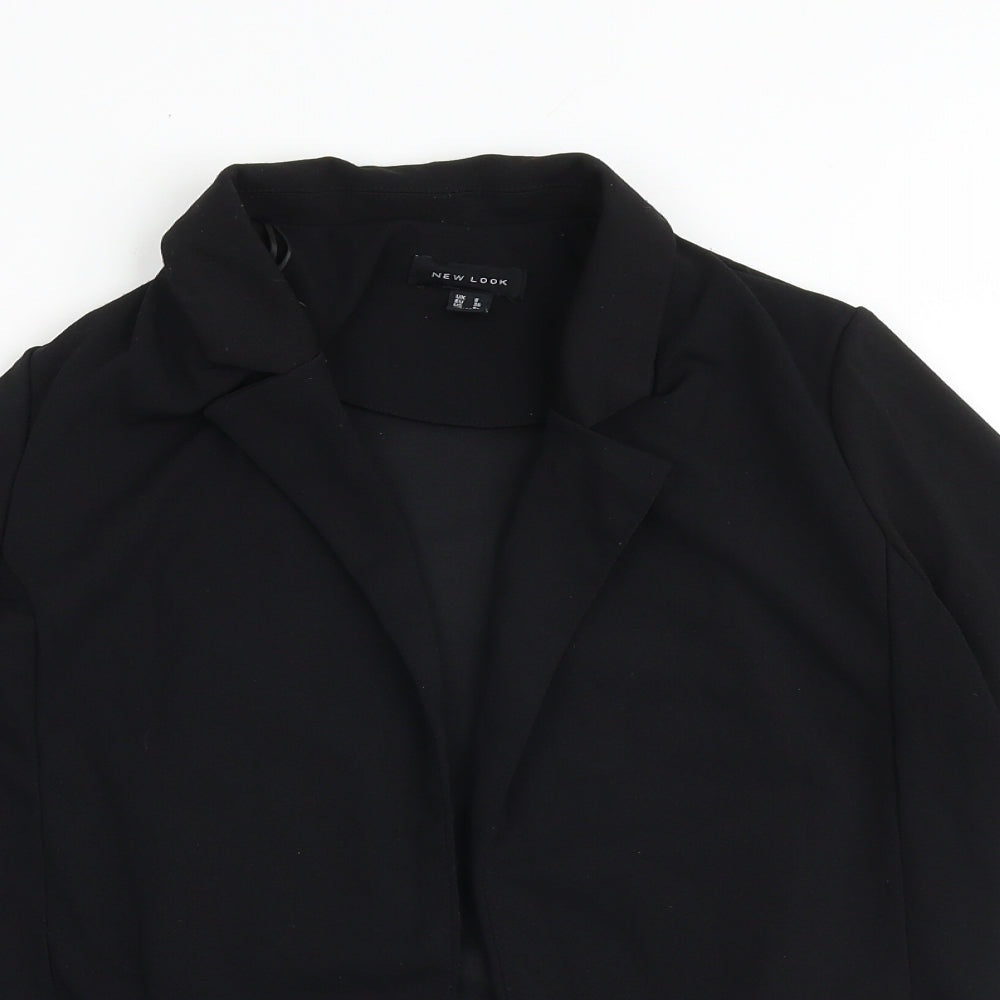 New Look Womens Black Jacket Blazer Size 10