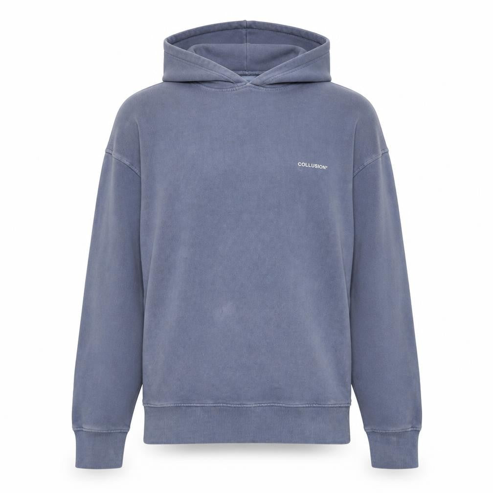 COLLUSION Mens Blue Cotton Pullover Hoodie Size XS