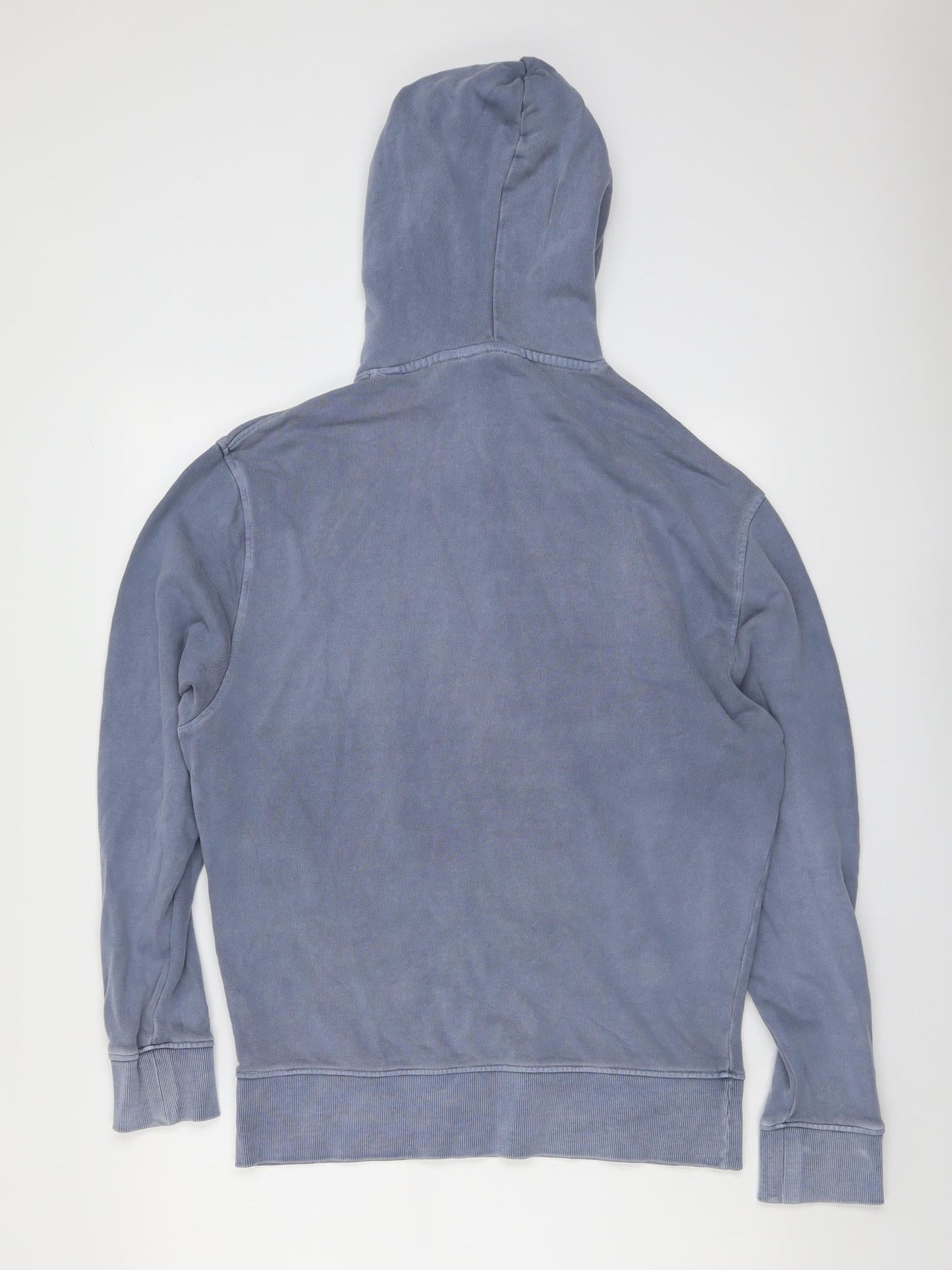 COLLUSION Mens Blue Cotton Pullover Hoodie Size XS