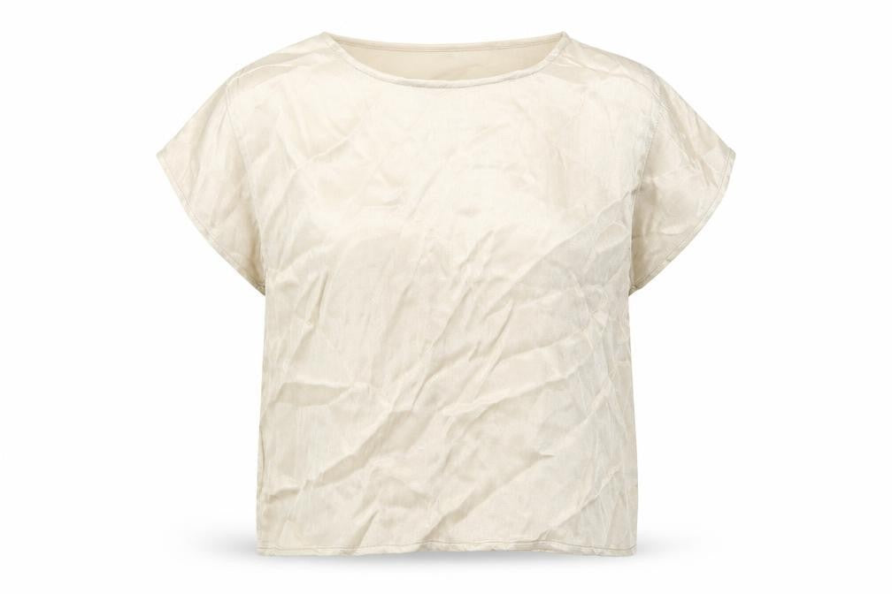Jeffrey Rogers Womens Beige Viscose Basic Blouse Size 12 Boat Neck