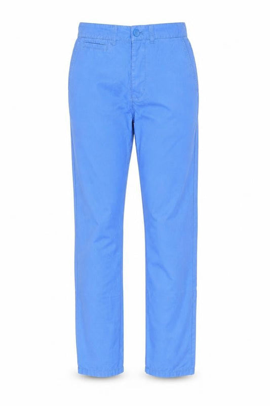Divided by H&M Womens Blue Cotton Trousers Size 28 in Regular Button