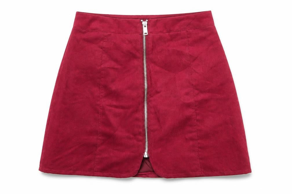 Divided by H&M Womens Pink Polyester A-Line Skirt Size 6 Zip