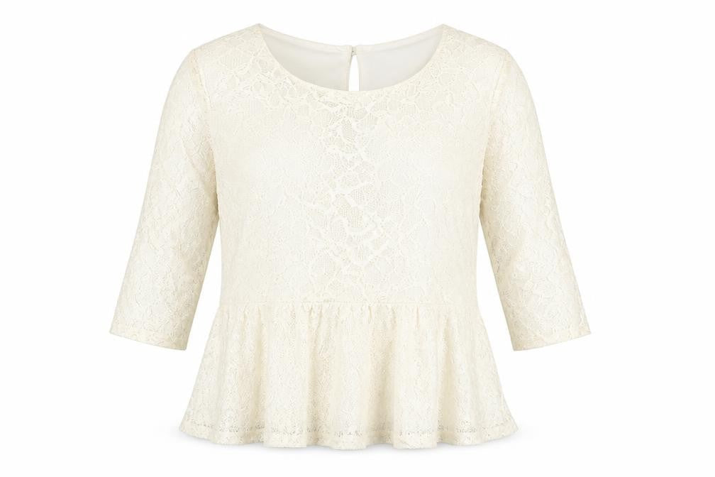 BHS Womens Ivory Polyester Basic Blouse Size 22 Boat Neck