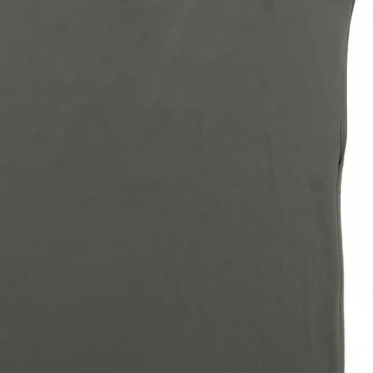 H&M Womens Green Polyester Basic Blouse Size 10 V-Neck