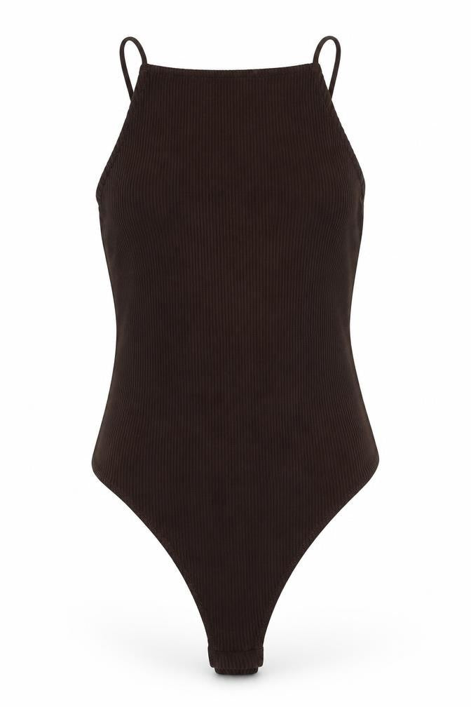 H&M Womens Brown Viscose Playsuit One-Piece Size S Snap