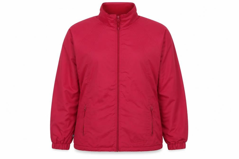 Mountain Life Womens Pink Windbreaker Jacket Size 12 Zip