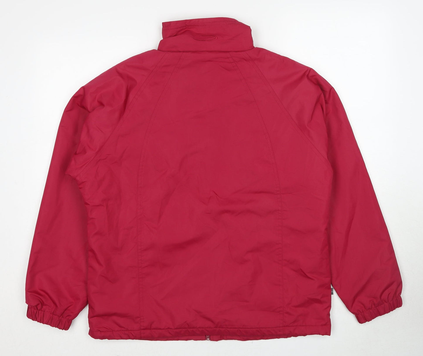 Mountain Life Womens Pink Windbreaker Jacket Size 12 Zip