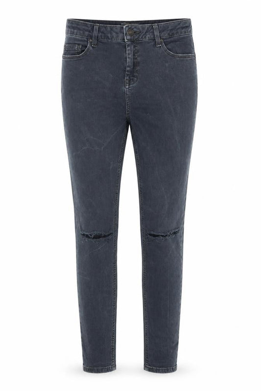 Topshop Womens Blue Cotton Skinny Jeans Size 30 in L32 in Regular Zip