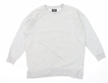 AX Paris Womens Grey Polyester Pullover Sweatshirt Size S Pullover - Size S-M