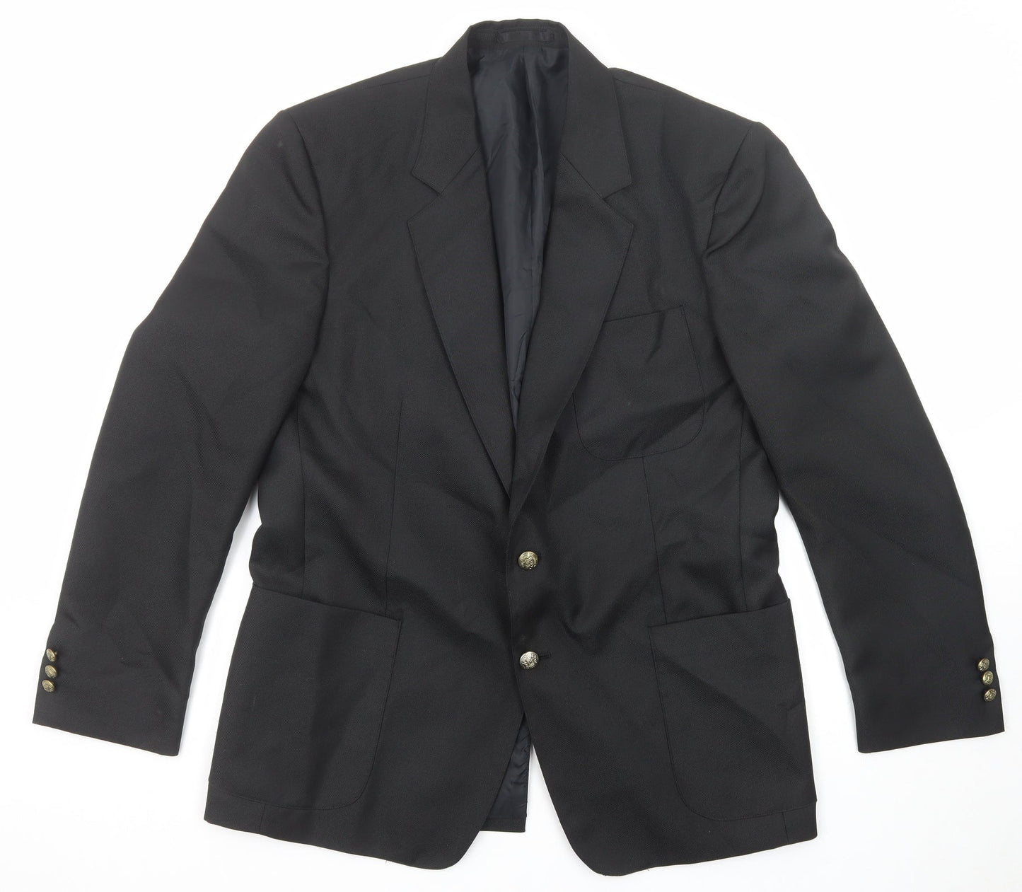 Essentials Mens Black Nylon Jacket Blazer Size 42 Regular