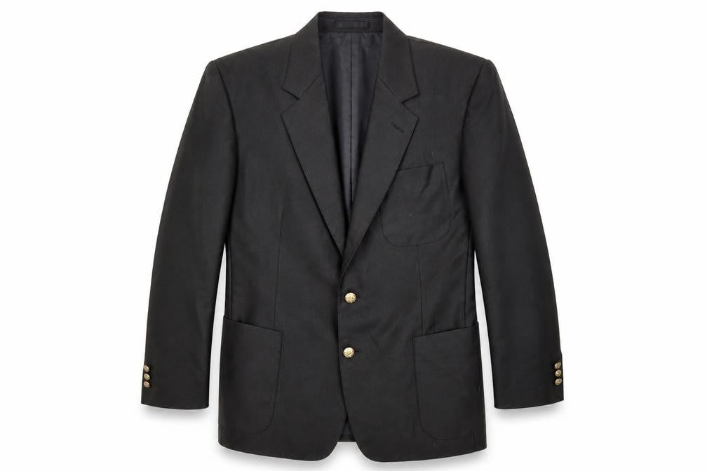 Essentials Mens Black Nylon Jacket Blazer Size 42 Regular