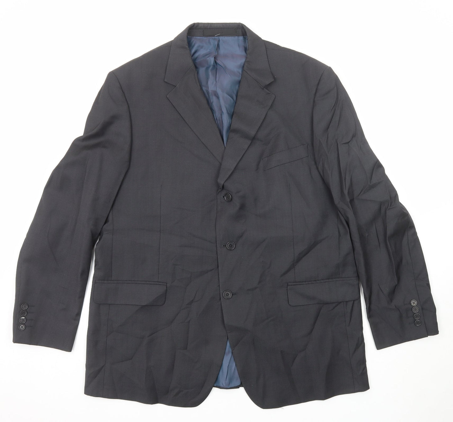 Marks and Spencer Mens Grey Wool Jacket Suit Jacket Size 46 Regular