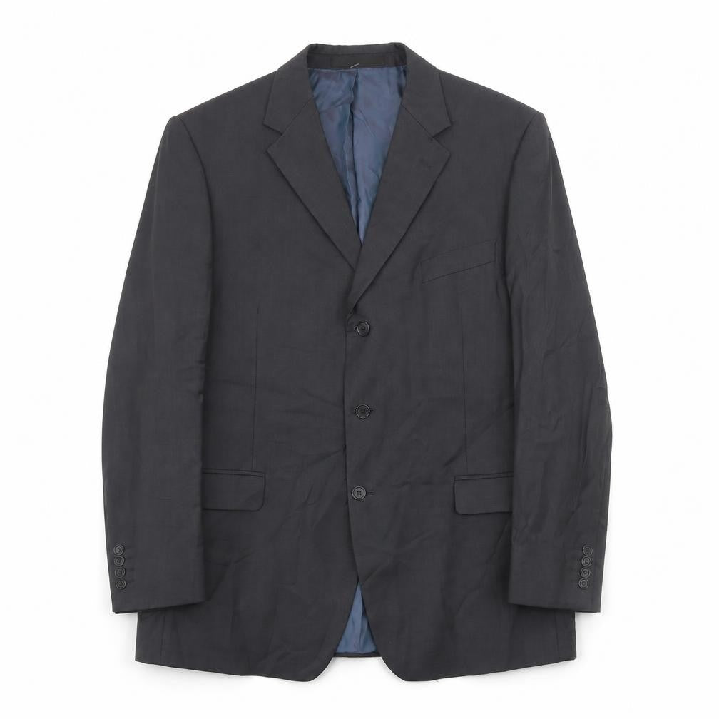 Marks & Spencer Mens Grey Wool Jacket Suit Jacket Size 46 Regular