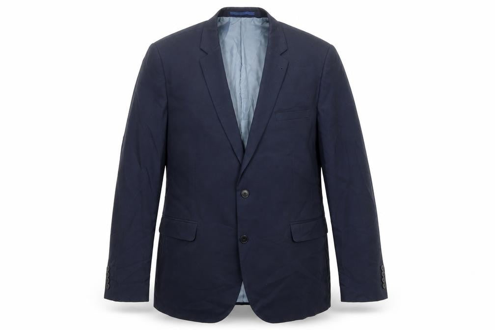 Burton Mens Blue Polyester Jacket Suit Jacket Size 48 Regular