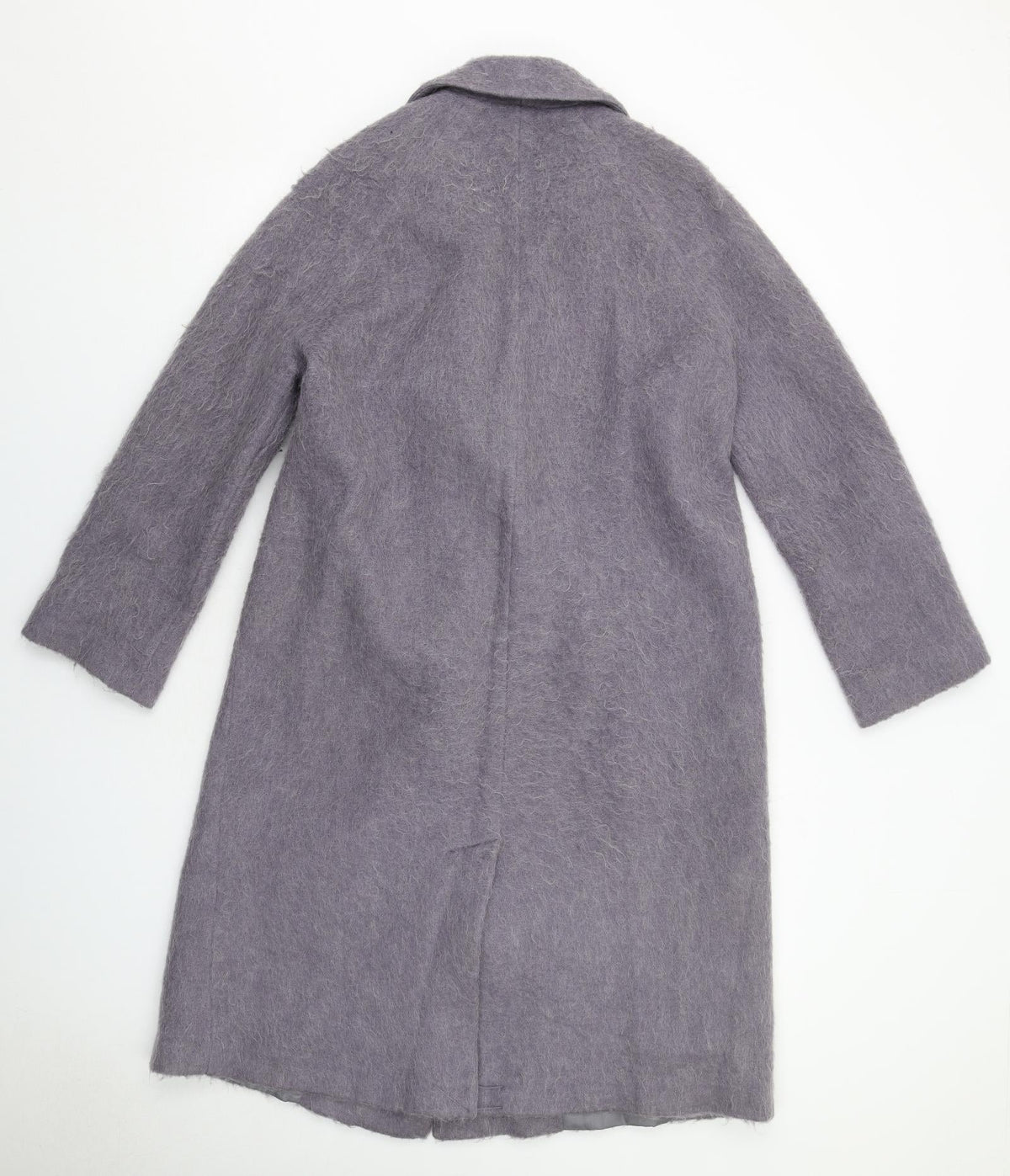 ASOS Womens Purple Pea Coat Coat Size 10 Button