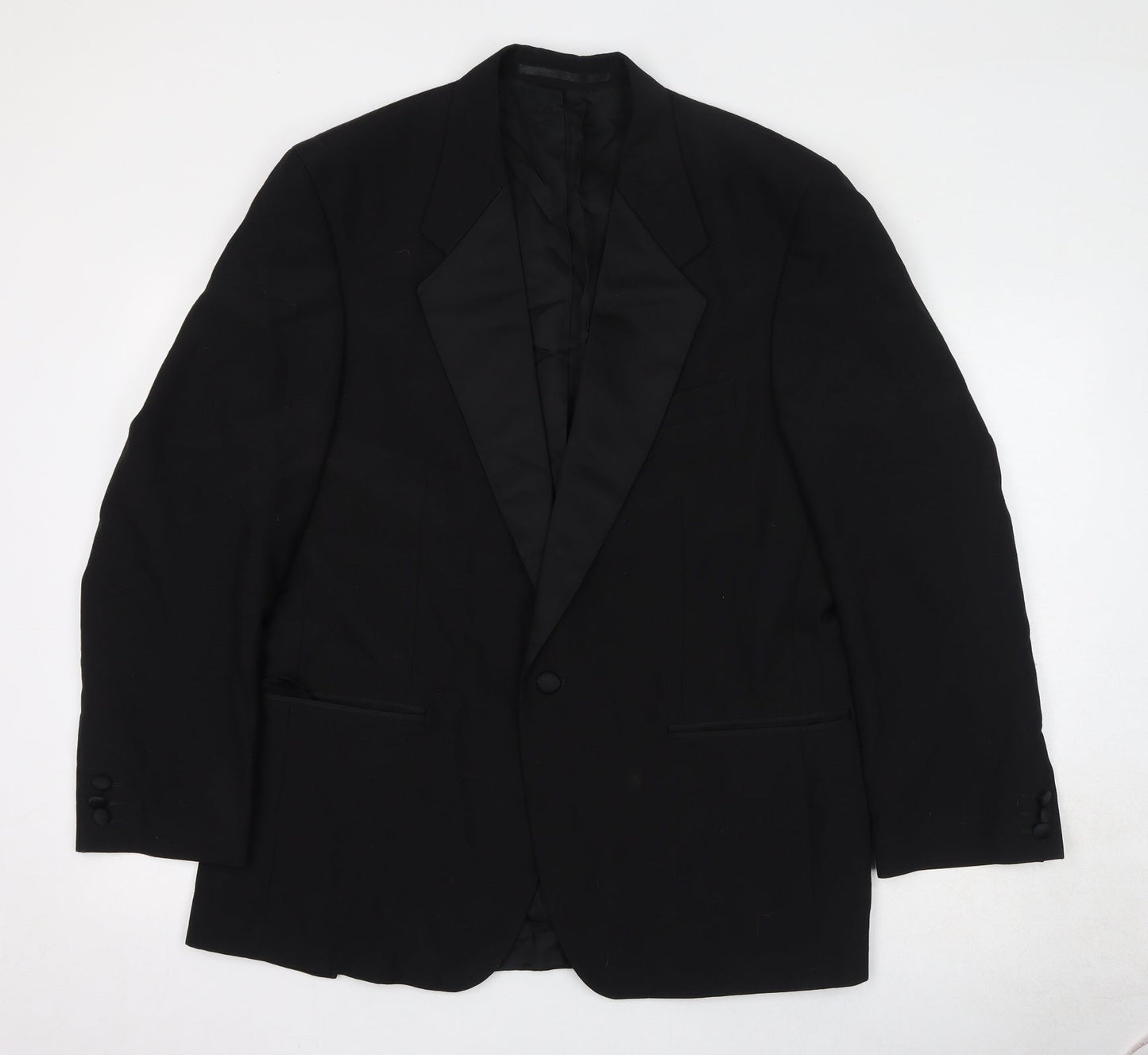 Burton Mens Black Polyester Jacket Suit Jacket Size 42 Regular