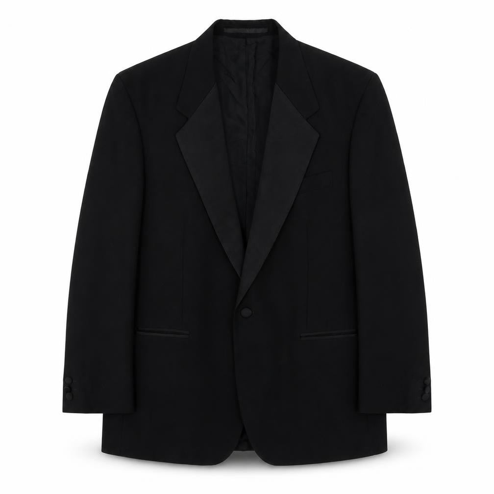 Burton Mens Black Polyester Jacket Suit Jacket Size 42 Regular