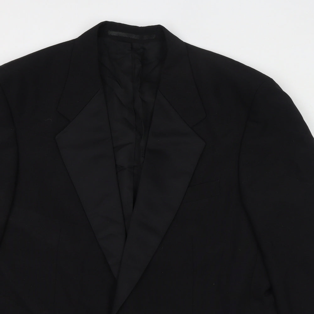 Burton Mens Black Polyester Jacket Suit Jacket Size 42 Regular