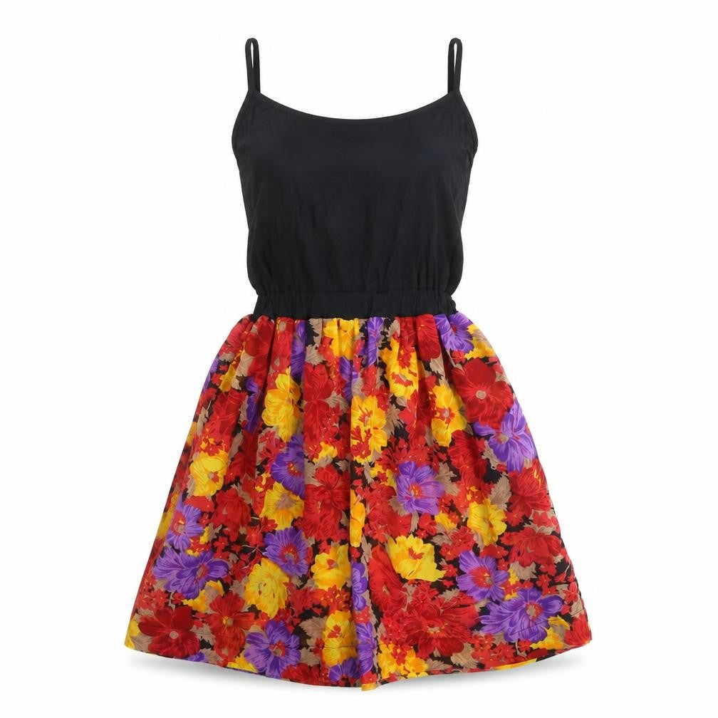 Topshop Womens Multicoloured Floral Viscose A-Line Size 8 Round Neck Pullover