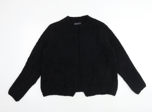 Marks and Spencer Womens Black V-Neck Acrylic Cardigan Jumper Size M