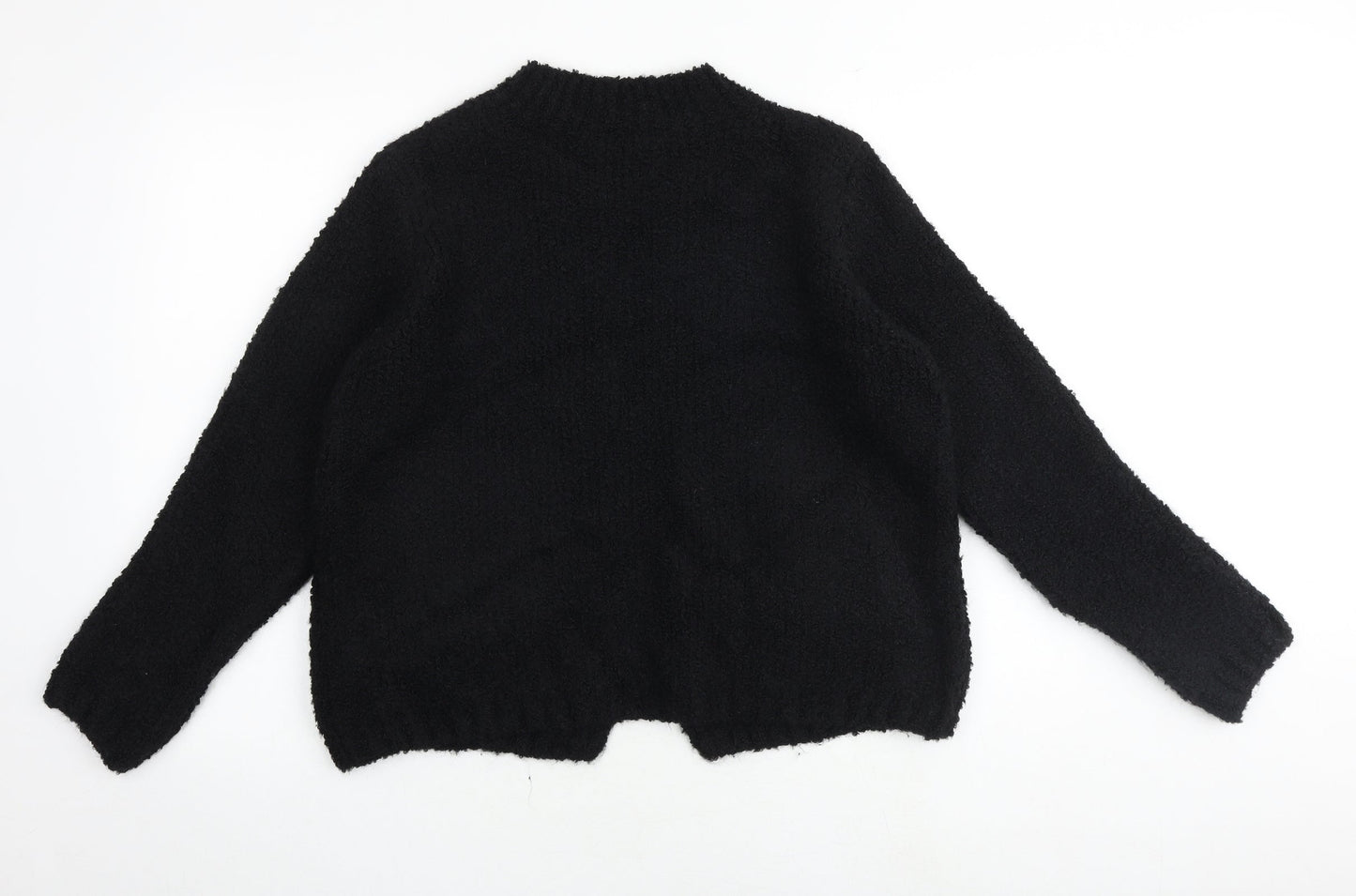 Marks and Spencer Womens Black V-Neck Acrylic Cardigan Jumper Size M