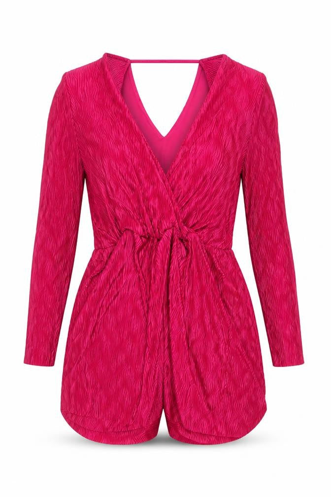 Only Womens Pink Polyester Playsuit One-Piece Size XL Pullover