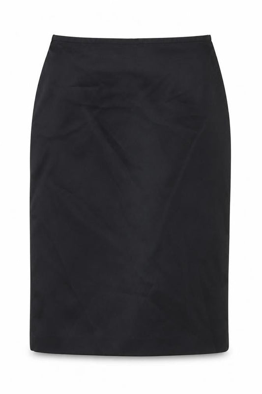 AMARANTO Womens Black Paisley Polyester Straight & Pencil Skirt Size 10 Zip