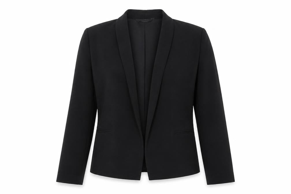 New Look Womens Black Polyester Jacket Blazer Size 12 - Open